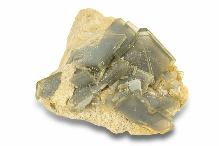 Gray-Green Tabular Barite With Phantoms- Peru #252551